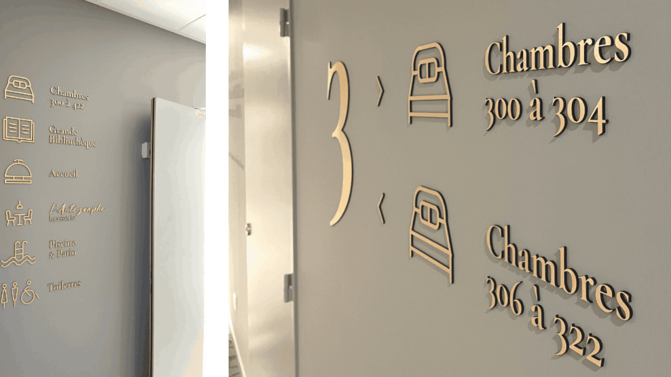 Commander des numéros de chambre sur mesure pour hôtels et résidences à Strasbourg